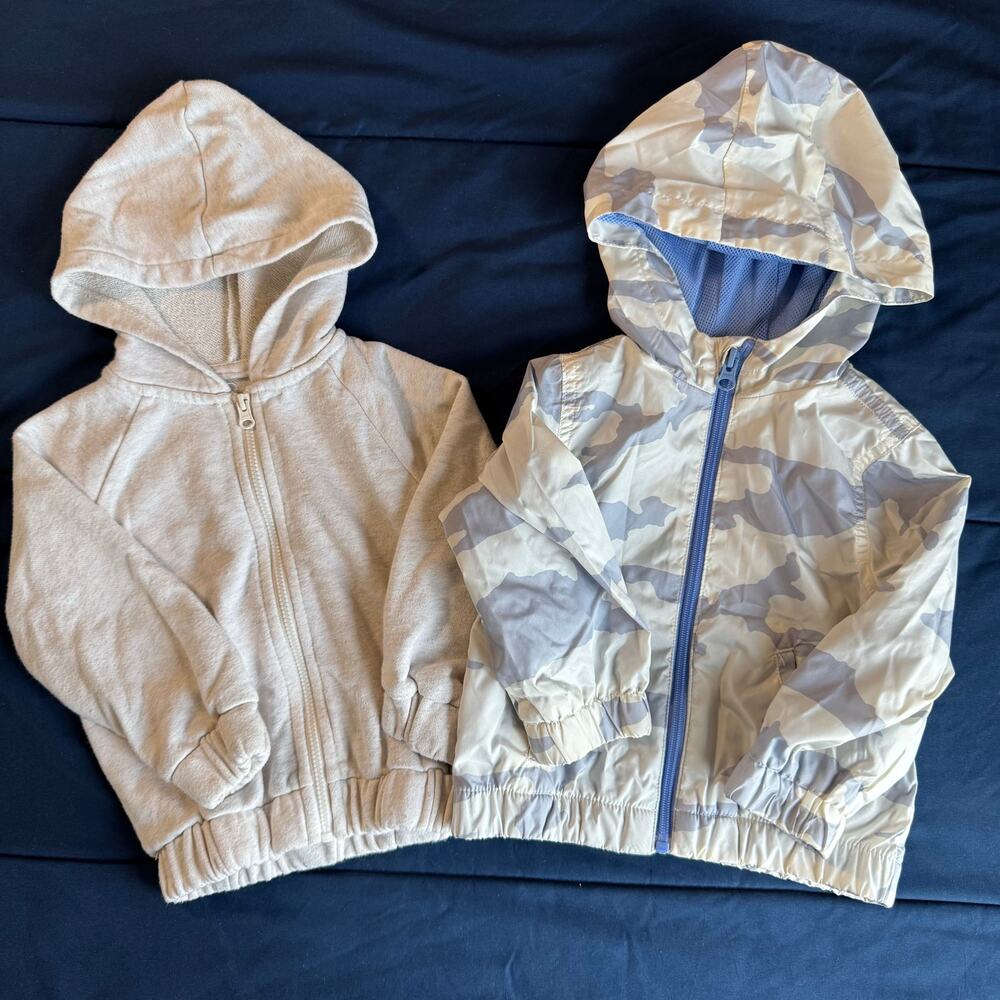 Toddler 18M Lightweight Hooded Jacket Bundle – 2pc Set